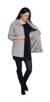 Womens Lightweight Functional Grey Travel Jacket db2014